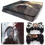 Kit De Autocollants Skin Decal Pour Console De Jeu Mince Ps4 Uncharted 4,T1tn-Ps4slim-6986