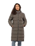 Jack Wolfskin Women's Frozen Palace Coat W Down Parka, Cold Coffee, XXL