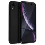 Coque Apple iPhone XR Protection Silicone + Arrière Polycarbonate - Noir