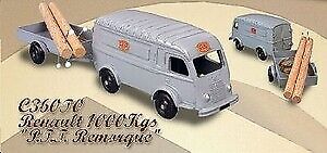 Norev CIJ C360T0 - Miniature Renault 1000 Kgs + Remorque PTT (1:43)