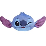 Disney Stitch Coussin Enfant Peluche 3D Canapé ou Lit, Coussins Décoratifs, Décoration Chambre Ado Fille Garçon - Cadeau Enfant (Bleu/Pourpre Stitch, L36 x W30)