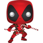 FUNKO POP Marvel : Holiday - Deadpool w/ Candy Canes