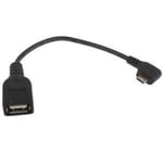 Cable usb femelle vers micro usb coudé OTG pour Archos 80 G9 101G9 97HD 30cm