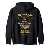 Fruit of the Spirit Love Joy Peace Longsuffering King James Zip Hoodie