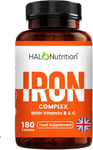 Iron Tablets High Strength 14mg | 180 Tablets - Iron Supplement for Women & Men