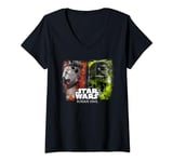 Star Wars Rogue One Stormtrooper vs. Death Trooper T-Shirt avec Col en V