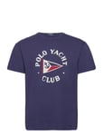 Classic Fit Polo Yacht Club T-Shirt Tops T-shirts Short-sleeved Navy Polo Ralph Lauren