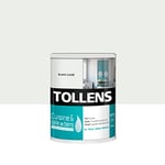 Tollens Peinture Cuisine Et Salle De Bain - Ultra Résistante Pour Murs, Boiseries, Radiateurs - Blanc Casse - 0,75L = 9m2