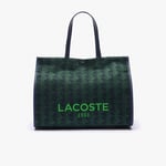 Lacoste Grand sac cabas Héritage Jacquard Taille Taille unique Mono Marine Vert
