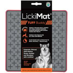 Lickimat Tuff Tapis de léchage pour chien très résistant - Réduit l'ennui et l'anxiété - Parfait pour la nourriture, les friandises, le yaourt ou le beurre d'arachide, alternative amusante à une gamelle pour chien à alimentation lente, rouge