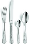 Amefa Vintage Kings 16 Piece 4 Person Cutlery Set - Gift Boxed, Silver