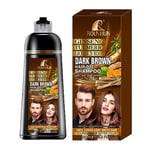 Brown Hair Color Shampoo for Gray Hair Instant Hair Dye Shampoo Hair Coloring in Minutes Natural and Long lasting colour Hair Dye Shampoo for Men and Women 14.2 Fl.Oz