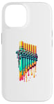 iPhone 14 Dripping Paint Pan Flute Instrument Pan Flautist Flutist Case