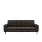 Riviera Maison, Nelson 3,5-sits soffa dark brown