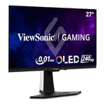 ViewSonic XG272-2K-OLED 27" OLED flat 0.02ms MPRT 240hz gaming monitor, 2 HDMI, DisplayPort, USB-C, Freesync premium pro, HDR400, Height Adjustable stand, RGB backlight