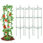 VEVOR Tuteur Plantes Grimpantes 32x32x123 cm, Treillis pour Plantes Lot de 6 Cages, Support pour Plantes de Jardin, Tours à tomates en Treillis pour Jardin surélevé, légumes, Fleurs