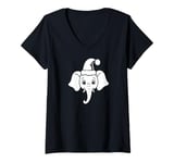 Womens Funny Sarcastic Christmas White Elephant Gag Gift Exchange V-Neck T-Shirt