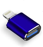 Apple Adaptateur Lightning vers USB pour appareil photo, câble USB 3.0 OTG pour iPhone/iPad pour connecter un lecteur de cartes, une clé USB, un disque U, un clavier, une souris, MIDI