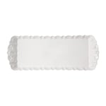 Villeroy & Boch - Toy’s Delight Royal Classic Plat à gâteau rectangulaire, Plat de Service rectangulaire avec Motif en Relief, Porcelaine Premium, 40 x 16 cm, Blanc