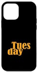 Coque pour iPhone 12 mini Orange Graphic Mardi Jours de la semaine Orange Graphic