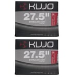 2x Kujo Inner Tube - 27.5" x 2.80 - 3.20" Plus Size Tube - 48mm Presta - 2 Pack