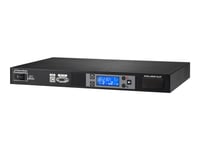 Powerwalker Pdu Rc-16A - Kraftdistributionsenhet (Kan Monteras I Rack) - Ac 220/230/240 V - 3680 Va - Rs-232, Usb - Ingång: Iec 60320 C20 16A - Utgångskontakter: 8 (Power Iec 60320 C13) - 1U - Svart