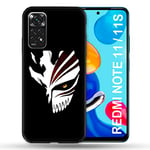 Cokitec Coque pour Xiaomi Redmi Note 11/11S Manga Bleach Masque Multicolore