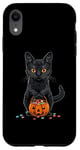 iPhone XR Black Cat Halloween Costume Pumpkin For Women Case