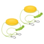 16FT Float Rope Tow Line, 2 Set Heavy Duty Buoy Ball Float Leash Green