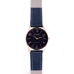 Womens Wristwatch ALV By Alviero Martini ALV0075 Leather Blue White Gold Rose