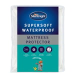 Supersoft Waterproof Mattress Protector Single Topper White Cover Silentnight