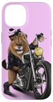 Coque pour iPhone 14 Lion Riding Classic Chopper Moto