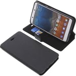 Bag for Nokia 7 Smartphone Book-Style Protection Case Phone Case Book Black