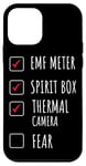 iPhone 12 mini EMF Meter Spirit Box Thermal Camera Fear Paranormal Hunter Case