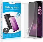 Screen Protector Film For Samsung Galaxy S9 Plus[2-Pack]-[Not Glass]Full Cover,Case Friendly,Flexible Anti-Scratch Film