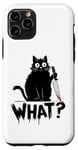 Coque pour iPhone 11 Pro Funny Cat What?