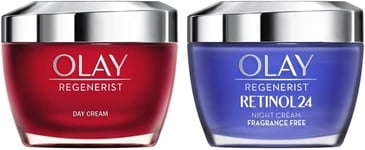 Olay Cream and Regenerist Retinol Night Cream, Unique Formula with Retinol & Vit