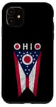 Coque pour iPhone 11 State of Ohio Burgee Flag -- The Buckeye State