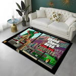 (8-40x60cm) 3D GTA Grand Theft Auto Games Gamer Mattomatto kotiin Olohuoneen Makuuhuoneen Sohvan Ovimattosisustus, Lasten alueen matto Liukumaton lattiamatto