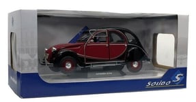 Solido 421185310 - 1/18 Citroen 2CV6 Charleston - Rouge Foncé / Noir - Neuf