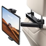 Lamicall Support Tablette Voiture pour Appuie-tête - [Verrouillable] [2024 Bras Extensible Biaxial] 360° Rotation, Support pour iPad Pro, Air, Mini, Switch, Autre 4,7 à 13" Téléphones et Tablette