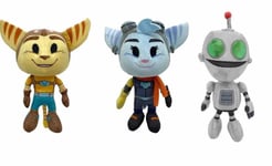 Ratchet & Clank Set Of Ratchet & Clank Rift Apart Soft Toys JINX 7.5" Plush Set