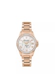 Bulova 98R295 Women's Marine Star Diamond Date Bracelet Strap Watch, Rose Gold