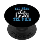 Tel père tel fils accessoire gamer jeux vidéos humour PopSockets PopGrip Interchangeable