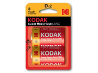 Kodak Cta30946385, Engångsbatteri, D, Zinkklorid, 1,5 V, 6000 Mah, 0 - 45 °C