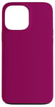 Coque pour iPhone 13 Pro Max Couleur esthétique rose foncé