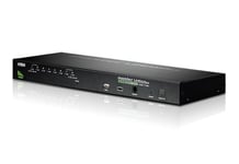 ATEN – KVM switch, 1 console controls 8 computers, OSD, 19", USB & PS/2 (CS1708A-AT-G)