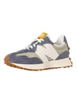 New Balance327 Suede Trainers - Dark Arctic Grey/Olivine