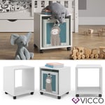 Caisson à roulettes Vicco Luigi pour boîte pliable, étagère pour enfant, étagère