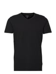 Mens Stretch V-Neck Tee S/S Tops T-shirts Short-sleeved Black Lindbergh